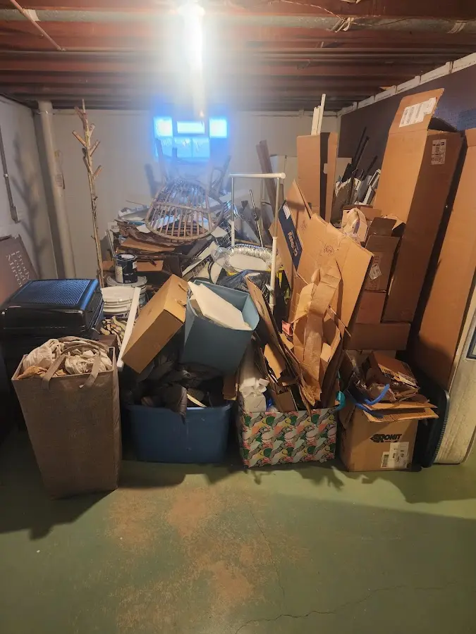 Roll-off dumpster container at job site for Yard Waste Dumpster Rental in Kansas City